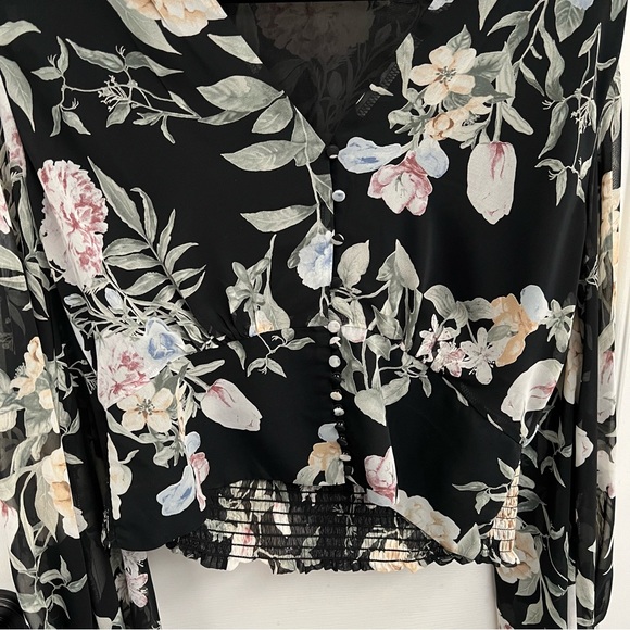 Astr the Label LS Floral Blouse - Picture 4 of 5